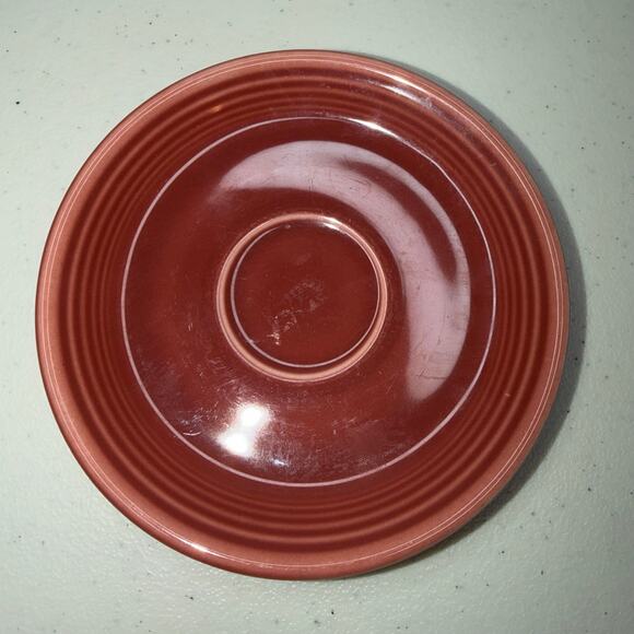 Vintage Fiestaware 6”Rose Pink Coffee Cup Saucer Plate – Single Replacement - Picture 1 of 5